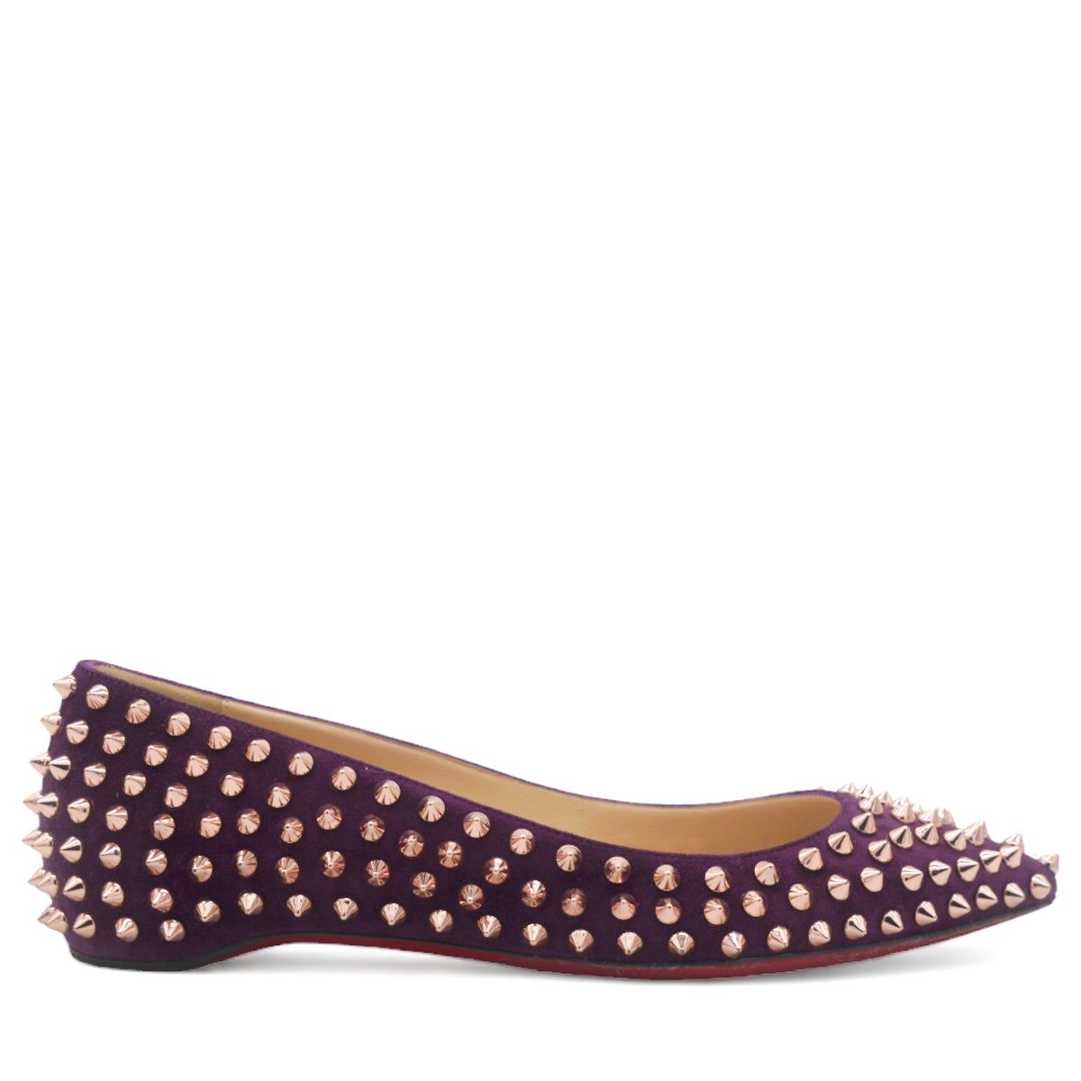 Louboutin best sale studded flats