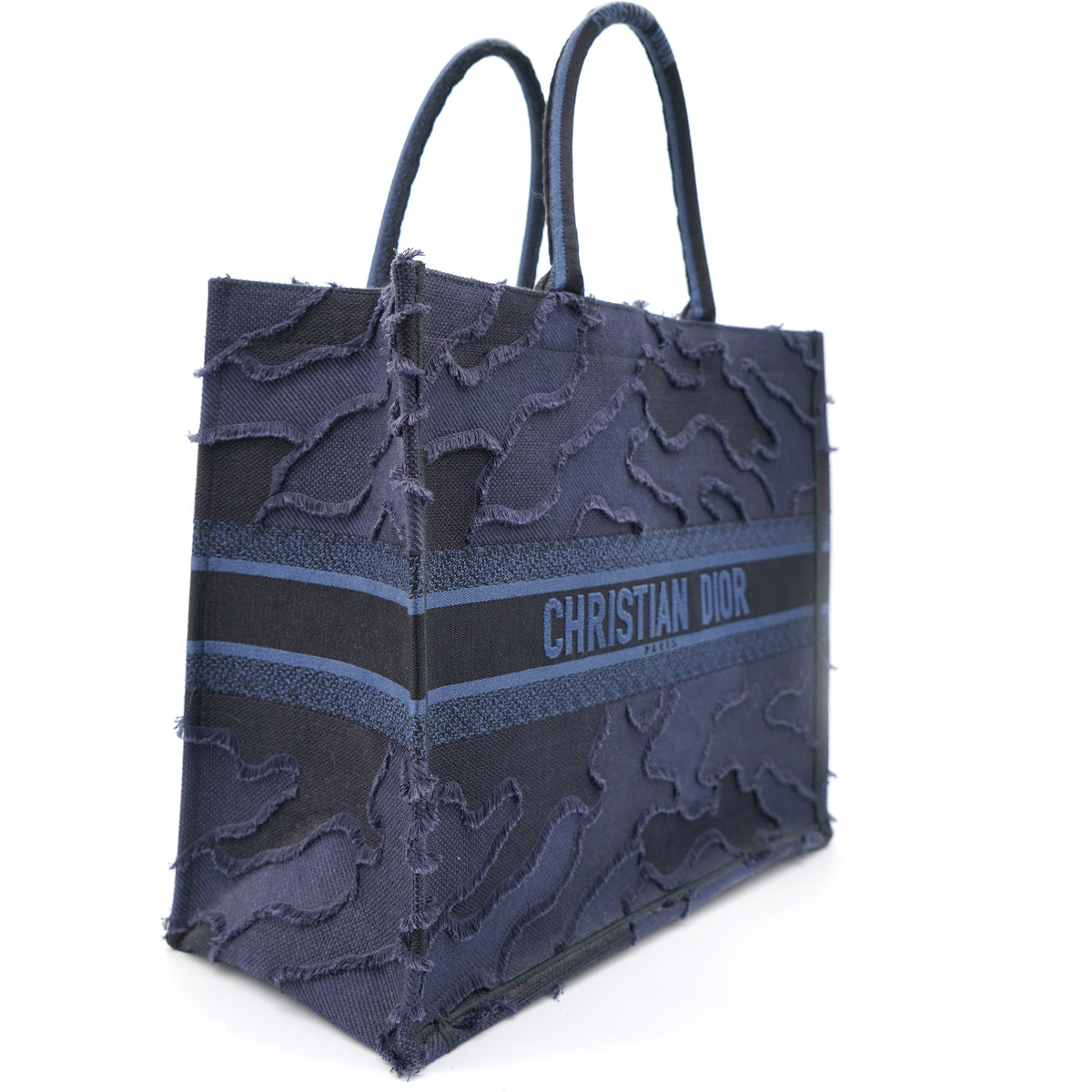 Christian Dior Camouflage Blue Large Book Tote STYLISHTOP