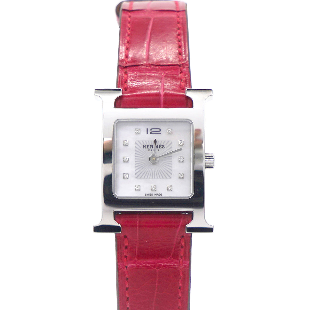 Hermes crocodile watch discount strap