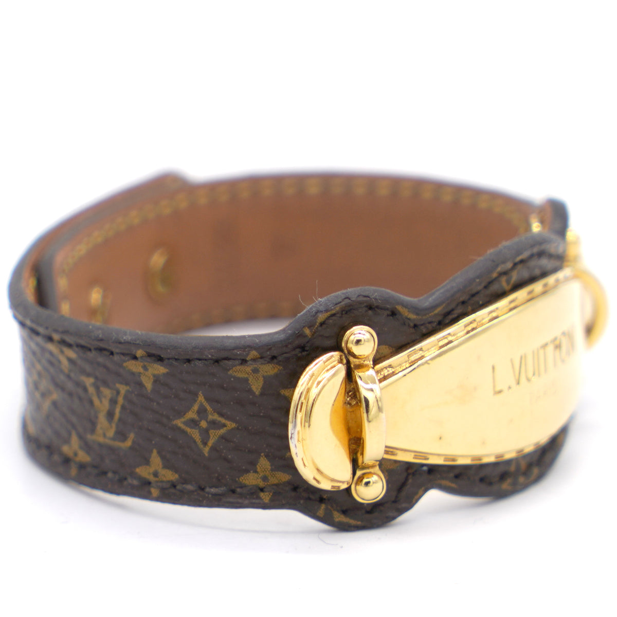 Louis Vuitton Nano Monogram Bracelet Monogram Canvas and Metal Brown 894501