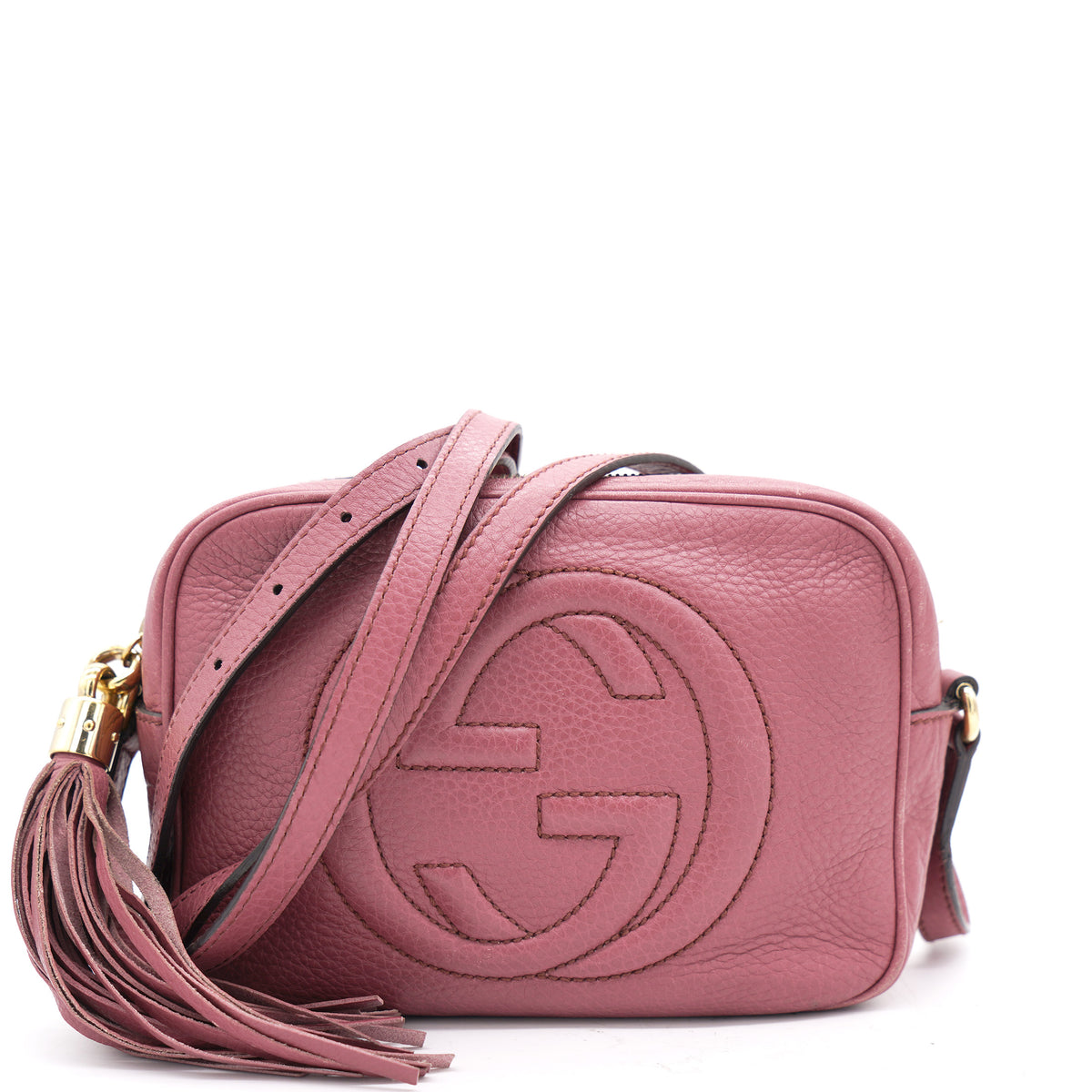 Gucci Pink Leather Soho Disco Shoulder Bag STYLISHTOP