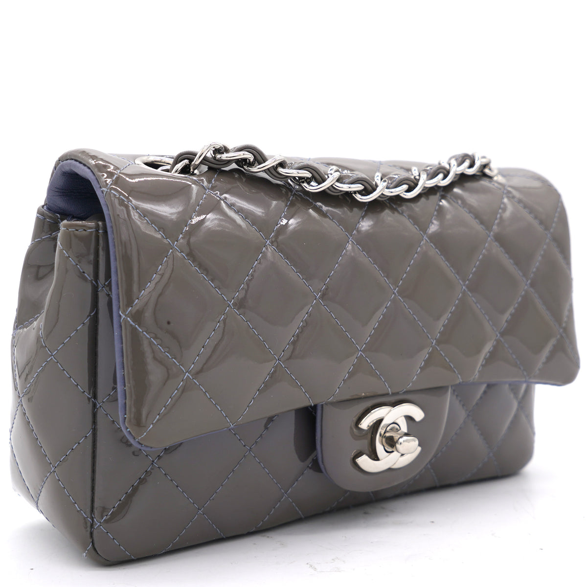 Chanel discount grey handbag