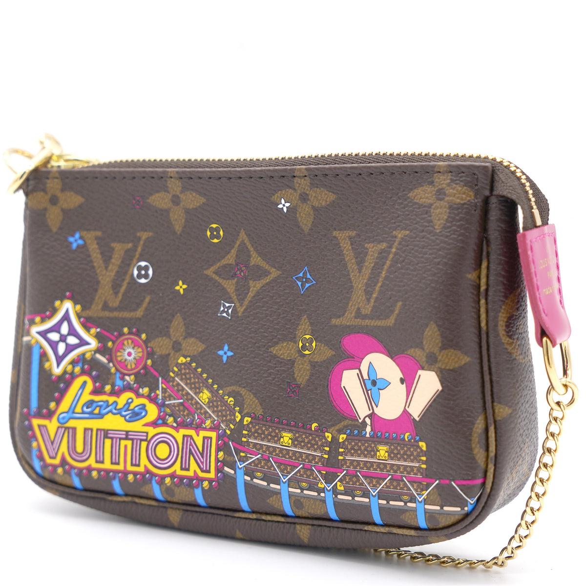 Louis Vuitton, Bags, Louis Vuitton 222 Vivienne Holiday Animation Mini  Pochette Pink