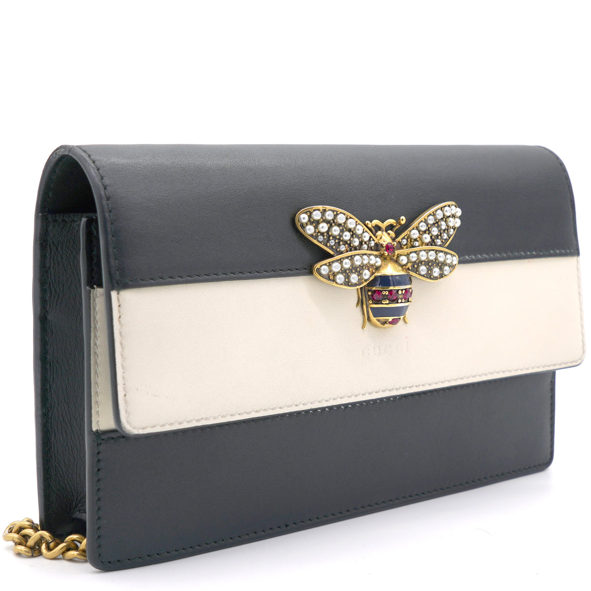 Gucci Black Queen Margaret Bee Mini Bag – The Closet