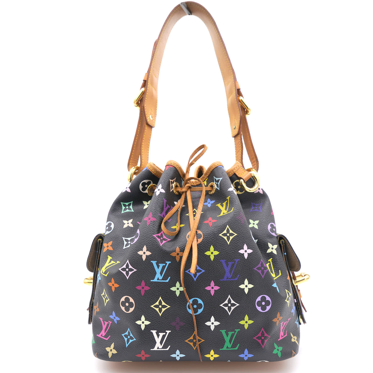 LOUIS VUITTON Monogram Multicolor Petit Noe Black 1279844