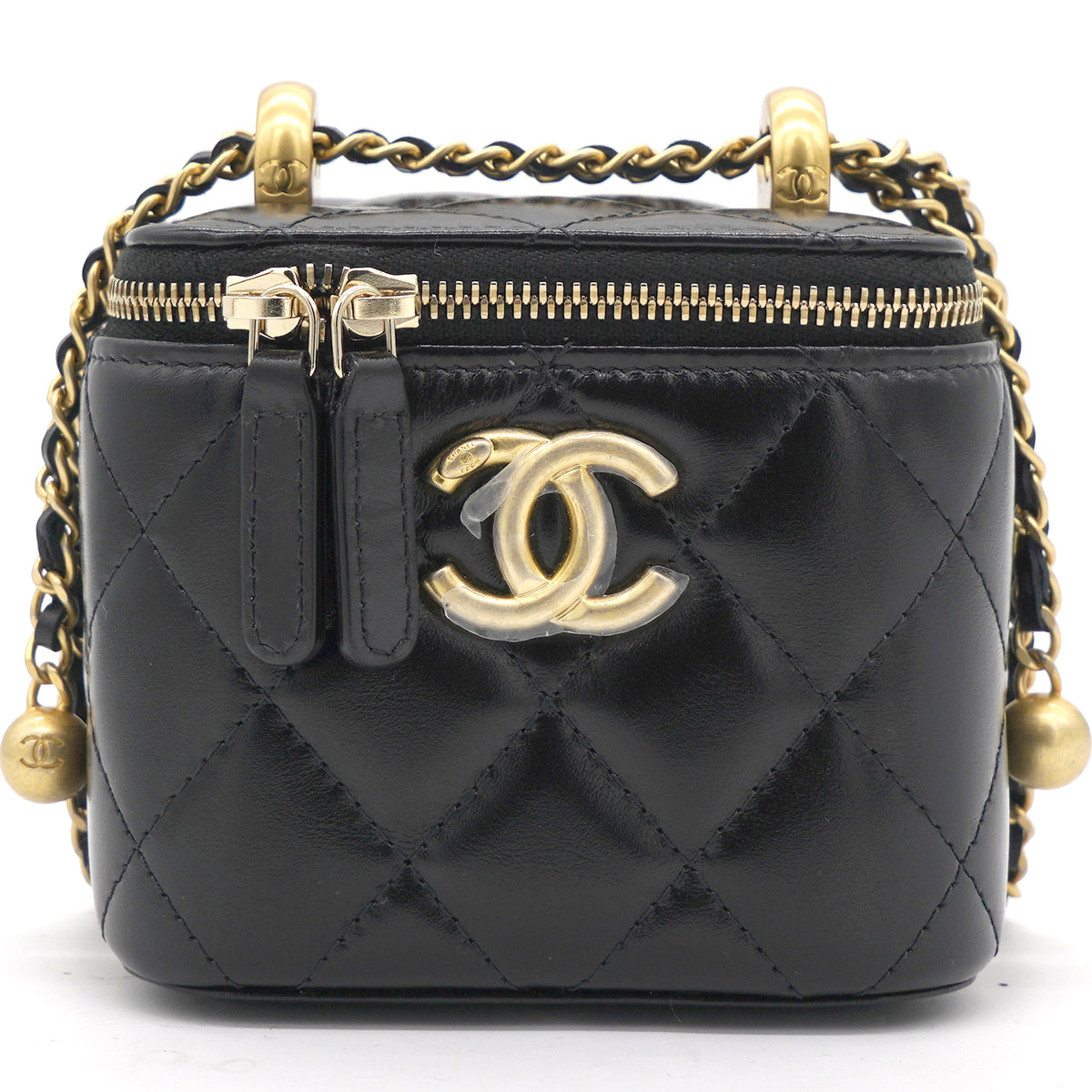 Chanel small 2025 vanity case black