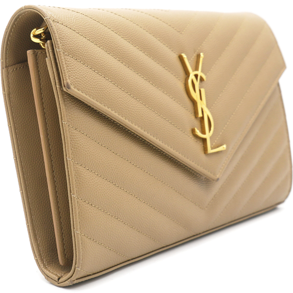 Ysl beige hot sale wallet on chain