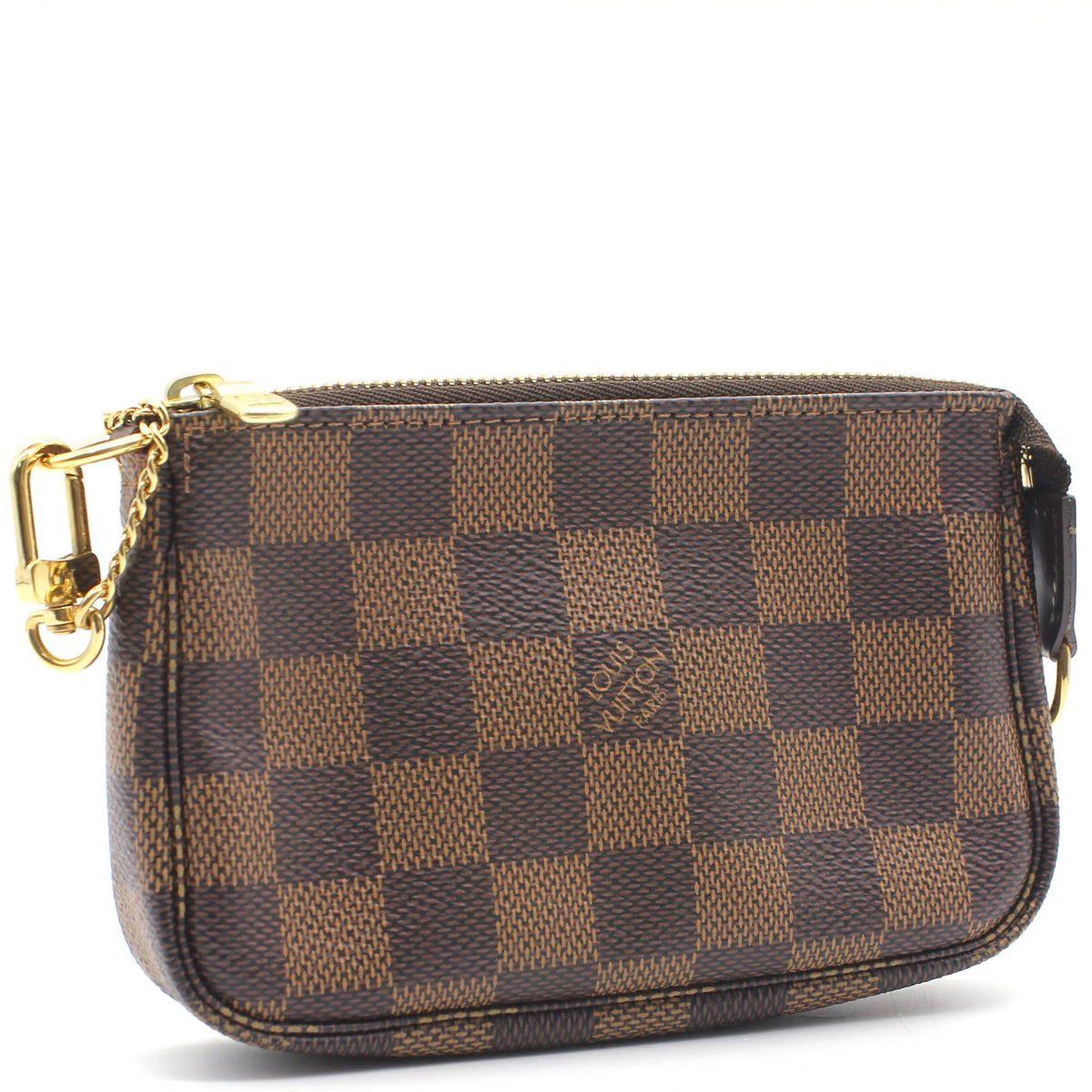 Louis Vuitton Damier Ebene Mini Pochette Accessoires Hand Pouch N63181 -  YH00449