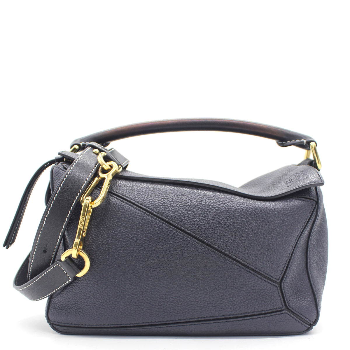 Loewe Calfskin Small Puzzle Bag Indigo Navy STYLISHTOP