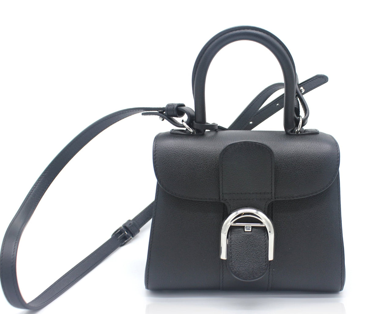 DELVAUX Mini Le Brillant Leather Bag - STYLISHTOP