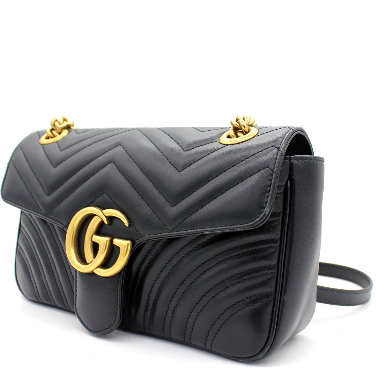 Grey gucci marmont discount bag