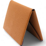 Mysore goatskin Duo Calvi Card Case caramel