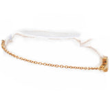 T 18K Rose Gold Single Chain Bracelet