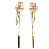 Faux Pearl Tribales Drop Earrings