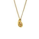 Necklace CD Drop Motif GP Plated Gold Women's