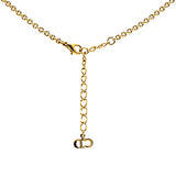 Gold Logo Pendant Necklace Golden