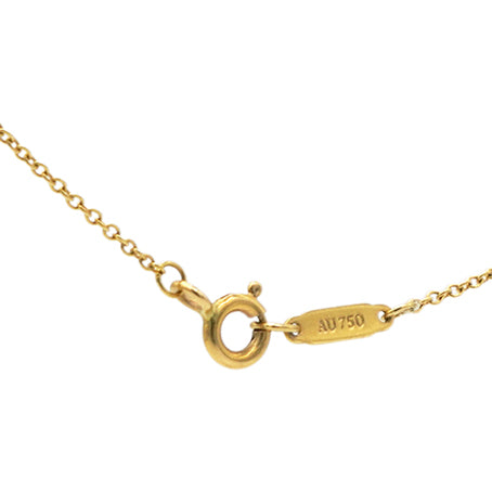 Enchant Heart Key Pendant Necklace 18k Yellow Gold & Diamond