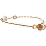 B.Zero Soft Bracelet In 18 Kt Rose Gold With 18 Kt Rose Gold And White Ceramic Pendant