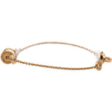 B.Zero Soft Bracelet In 18 Kt Rose Gold With 18 Kt Rose Gold And White Ceramic Pendant