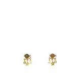 Pearl Crystal Evolution Earrings Aged Gold