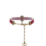 Grosgrain Ribbon Dog Star Bracelet Red