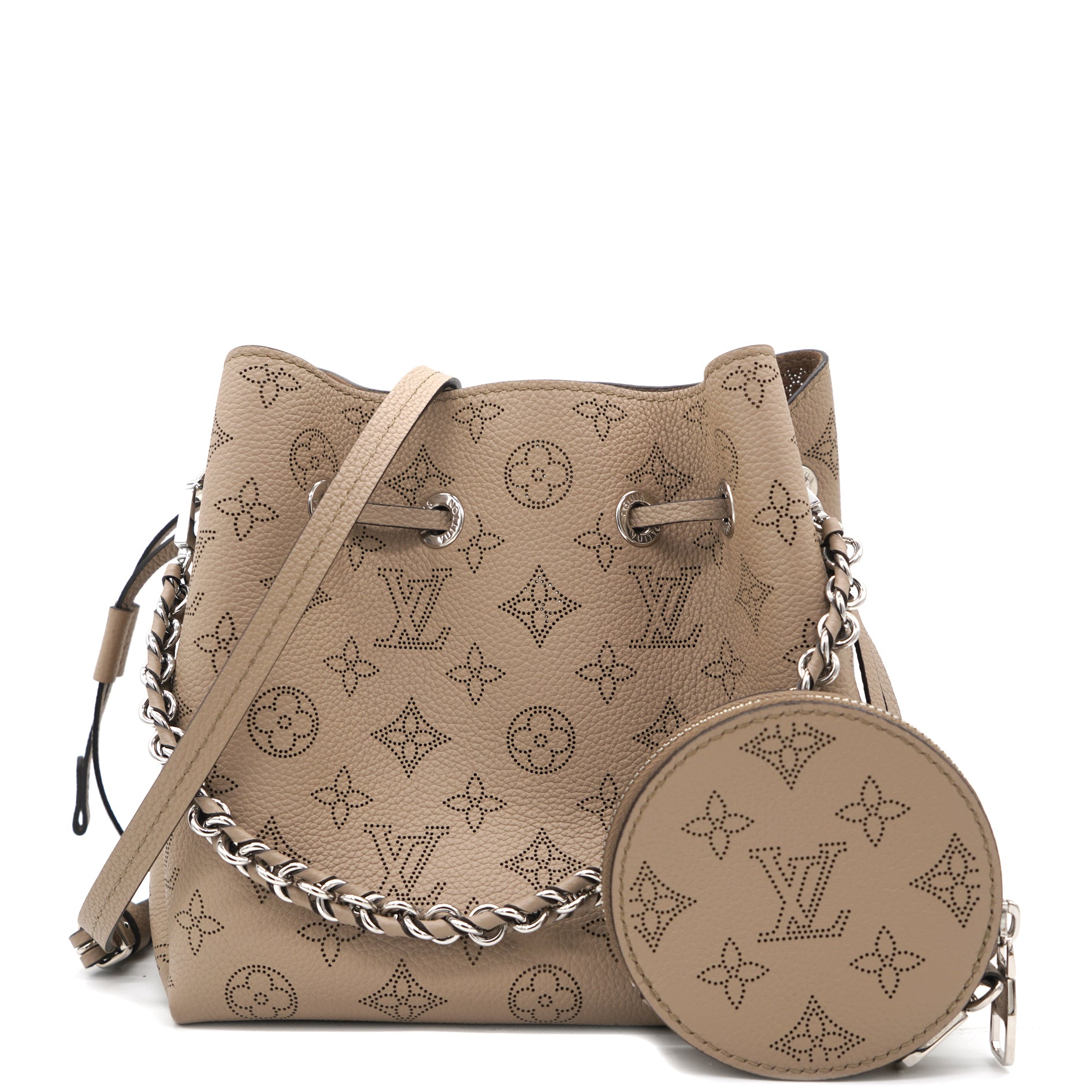 Louis Vuitton Galet Monogram Mahina Leather Bella Bucket Bag