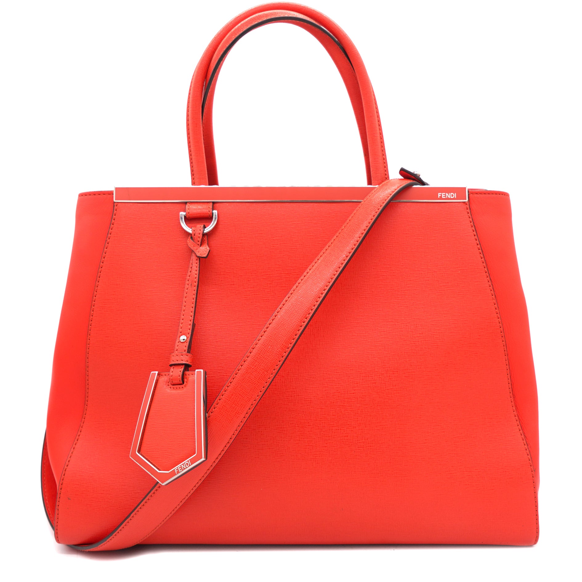 Fendi Medium 2 Jours tote Red STYLISHTOP