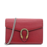 Red Leather Dionysus Wallet On Chain