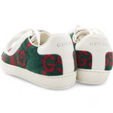 Terry Cloth GG Monogram Web Womens Ace Sneakers Green Red Size35