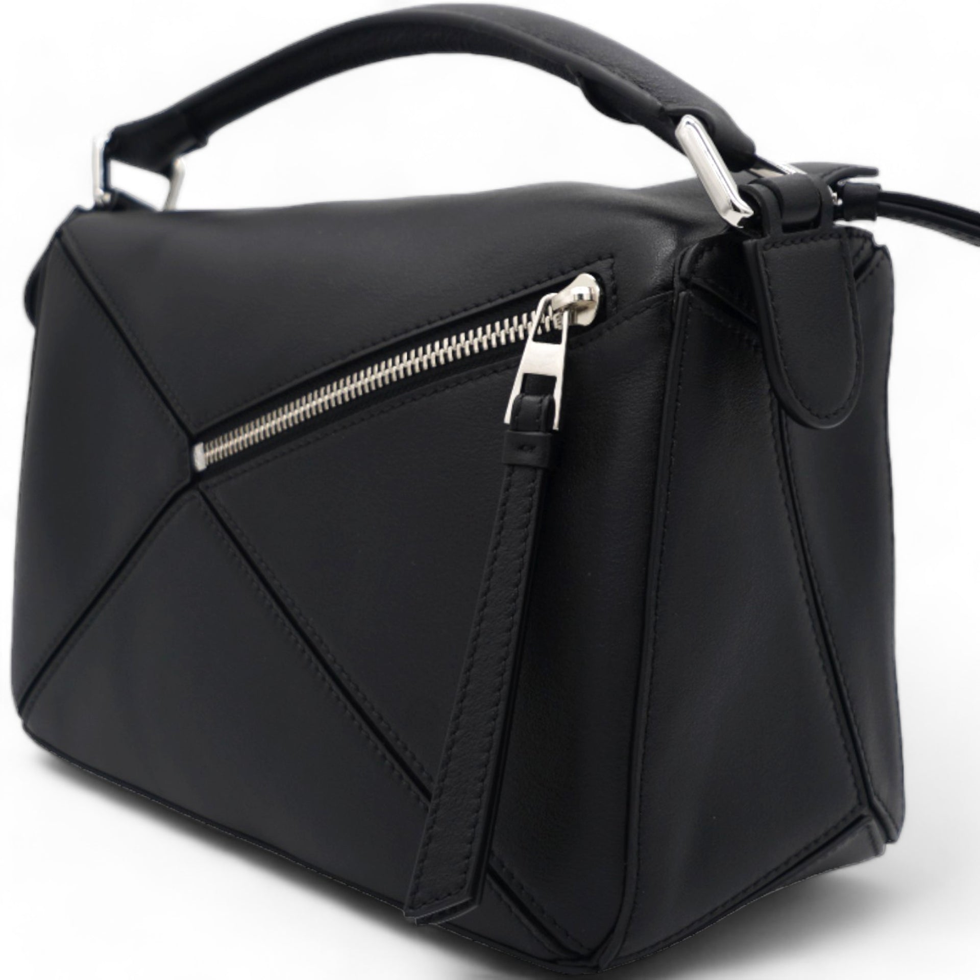 Calfskin Puzzle Bag Black