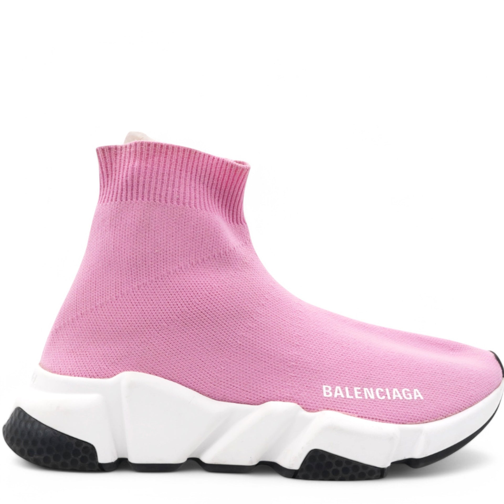 Neoprene Knit Womens Speed Sneakers Pink White Black Size35