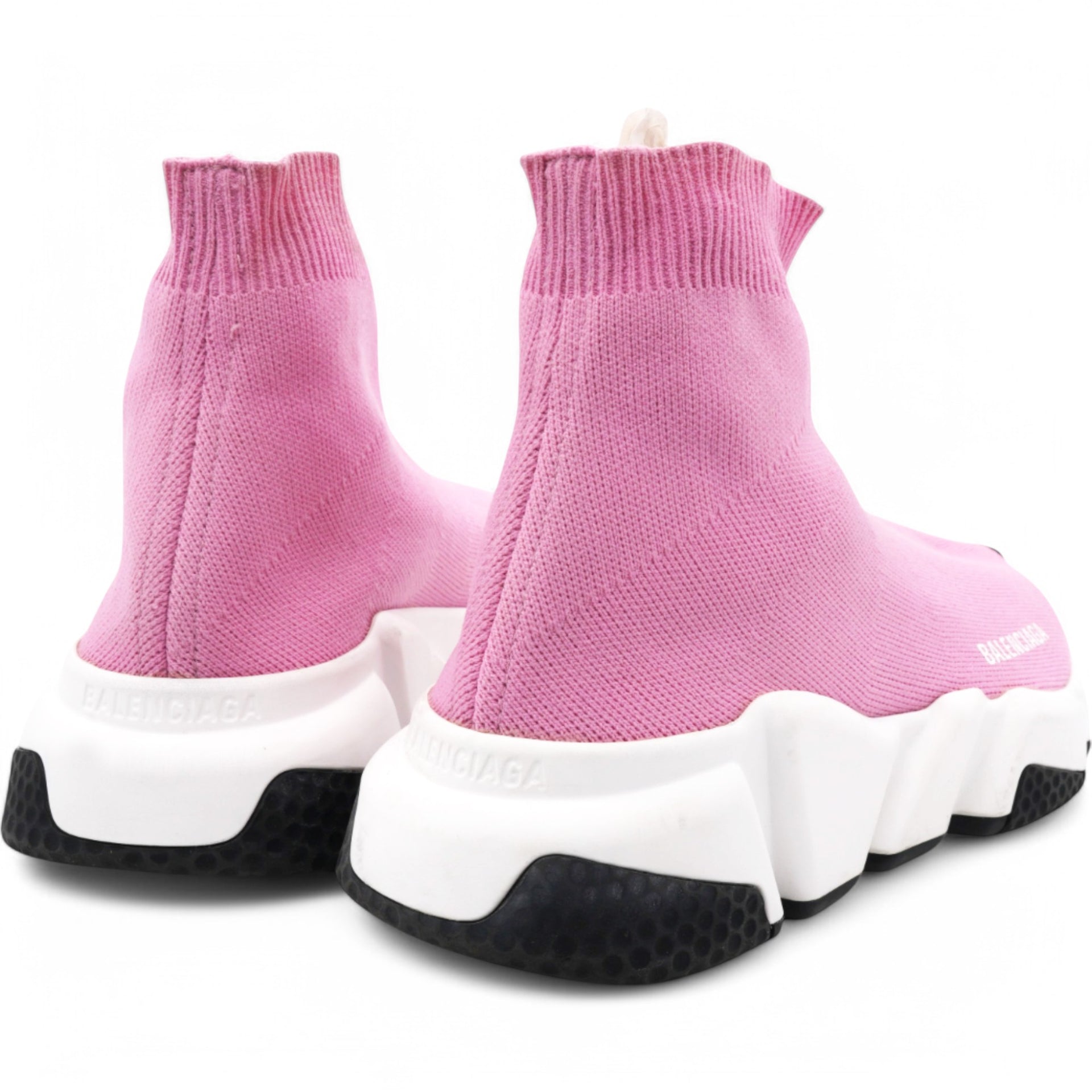 Neoprene Knit Womens Speed Sneakers Pink White Black Size35