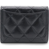 Metallic Quilted Reissue Card Holder Wallet