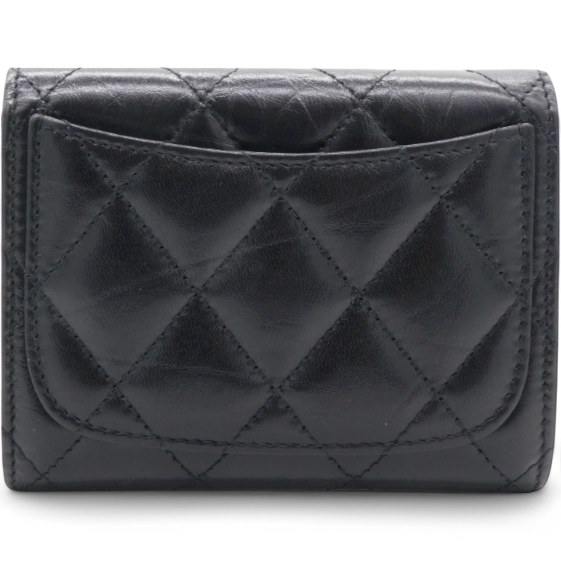 Metallic Quilted Reissue Card Holder Wallet