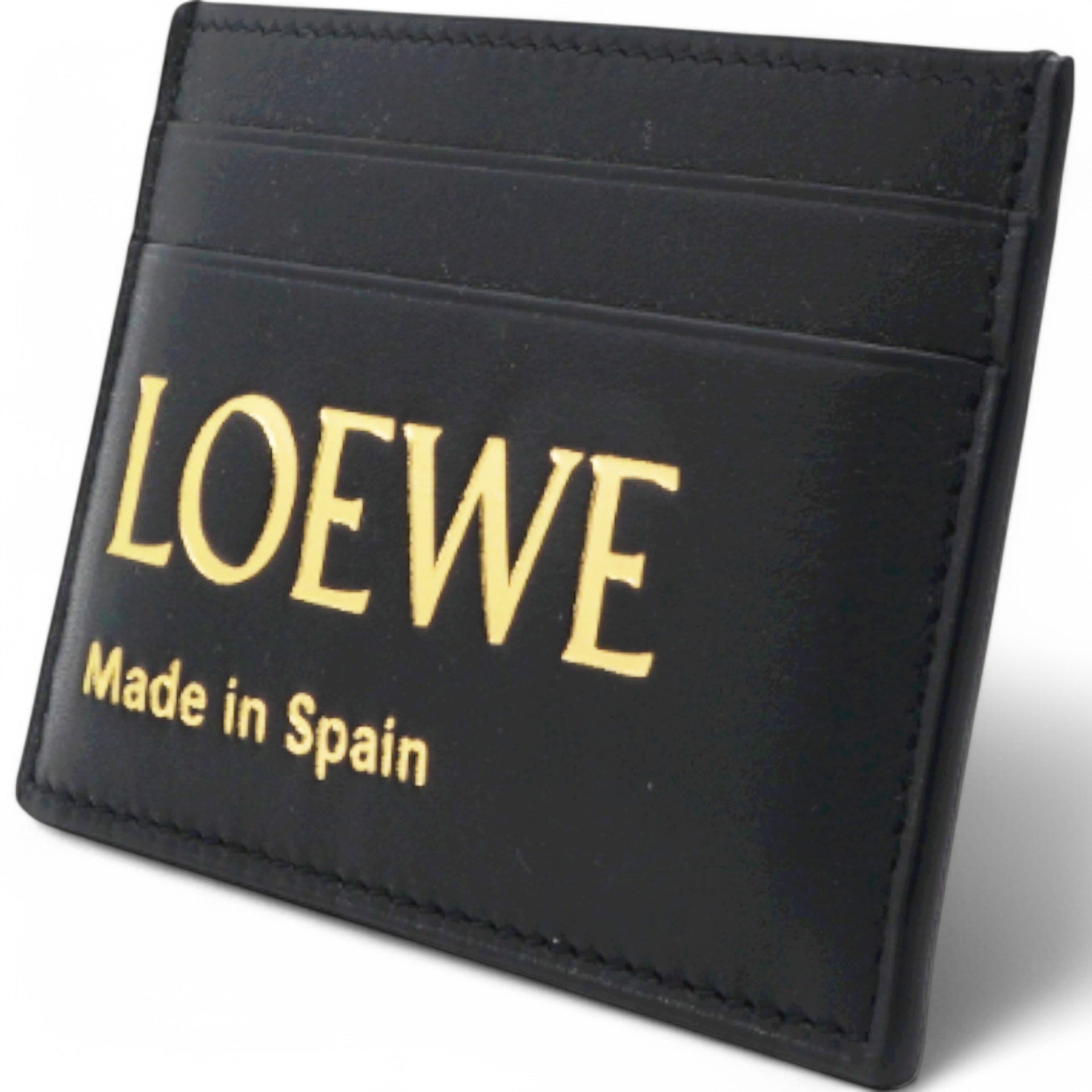 Logo-Embossed Leather Card Holder