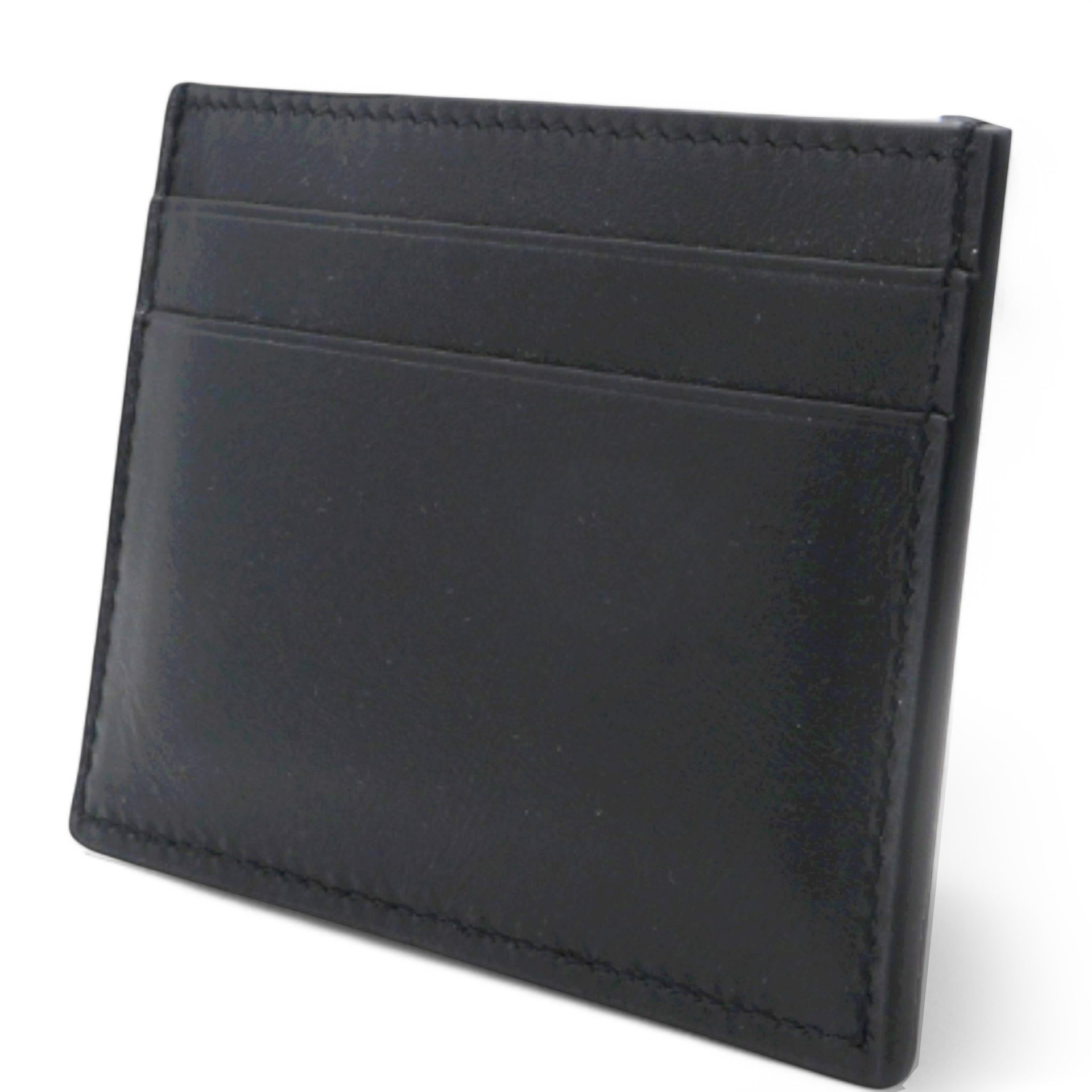 Logo-Embossed Leather Card Holder