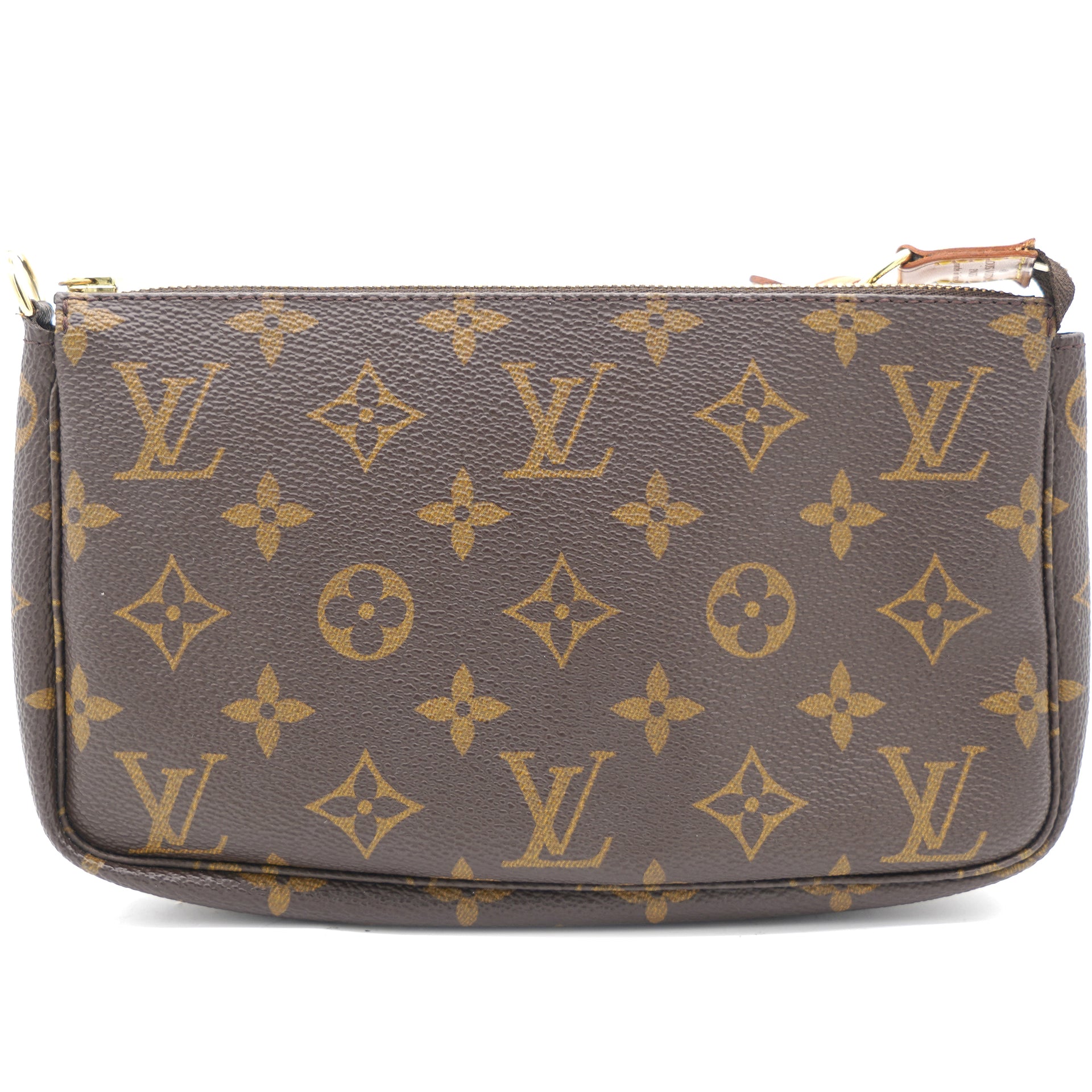 Louis+Vuitton+Pochette+Accessoires+Monogram+Shoulder+Bag+Mini+Brown+Canvas  for sale online
