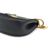 Grained Calfskin Mini Drew Shoulder Bag Black