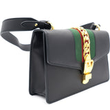 Sylvie Small Shoulder Bag Black