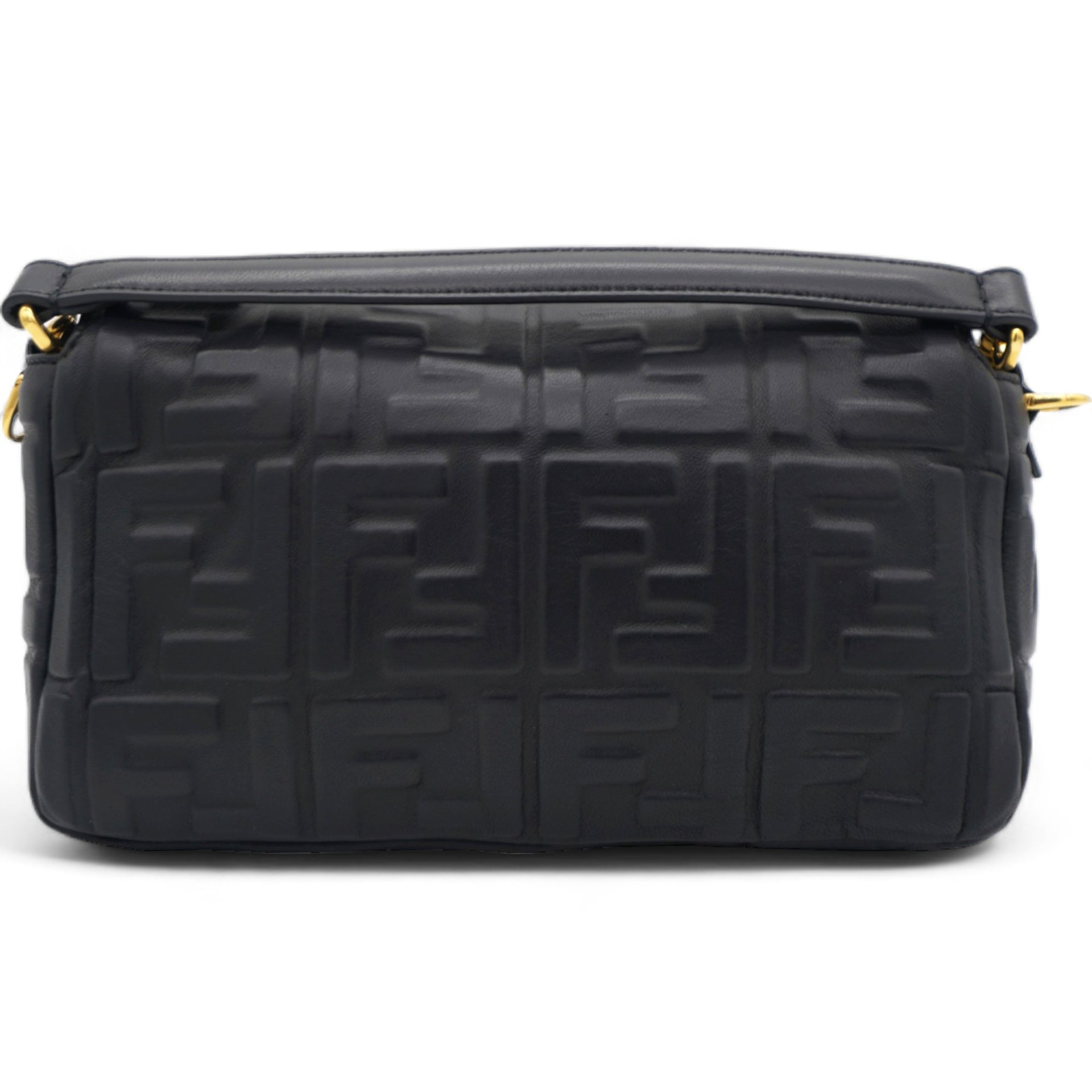 Nappa FF 1974 Embossed Baguette Black