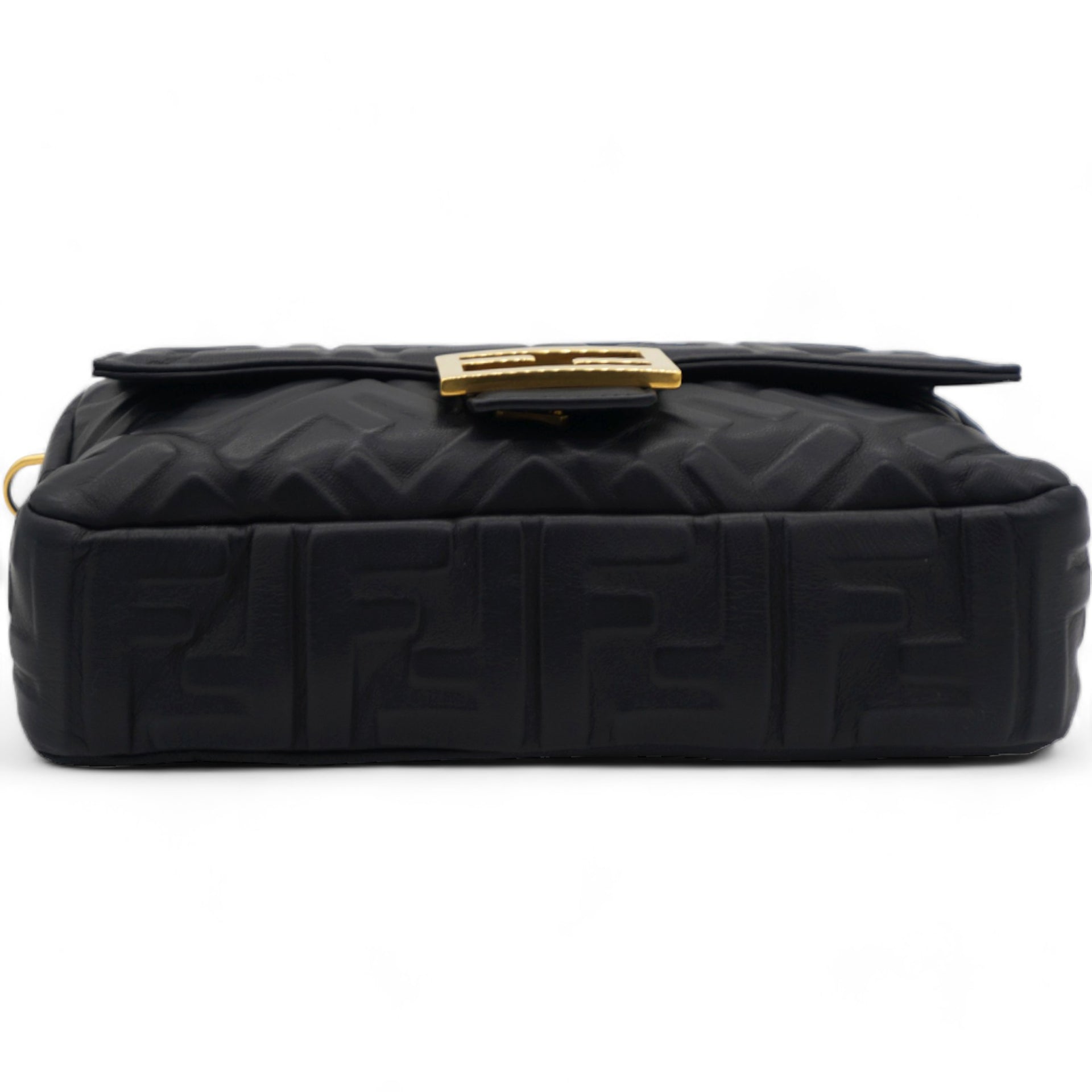 Nappa FF 1974 Embossed Baguette Black