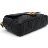 Nappa FF 1974 Embossed Baguette Black