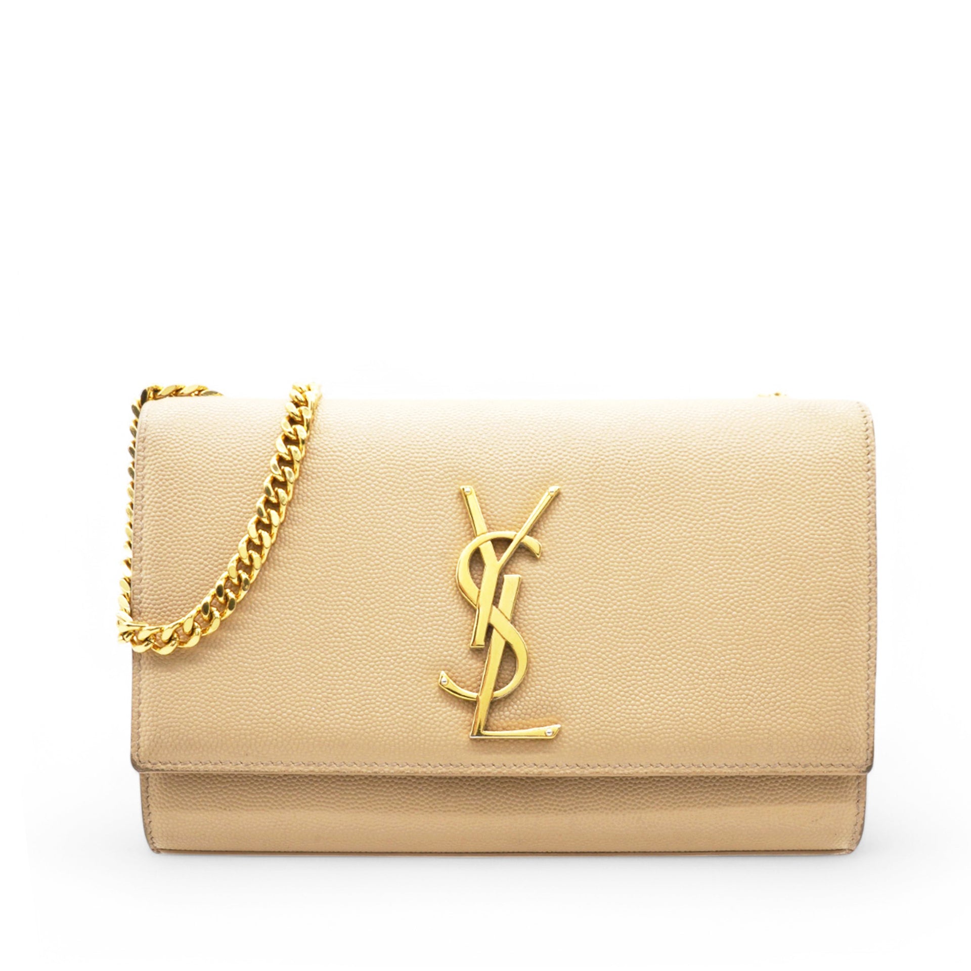 Grain De Poudre Monogram Kate Satchel Nude Powder