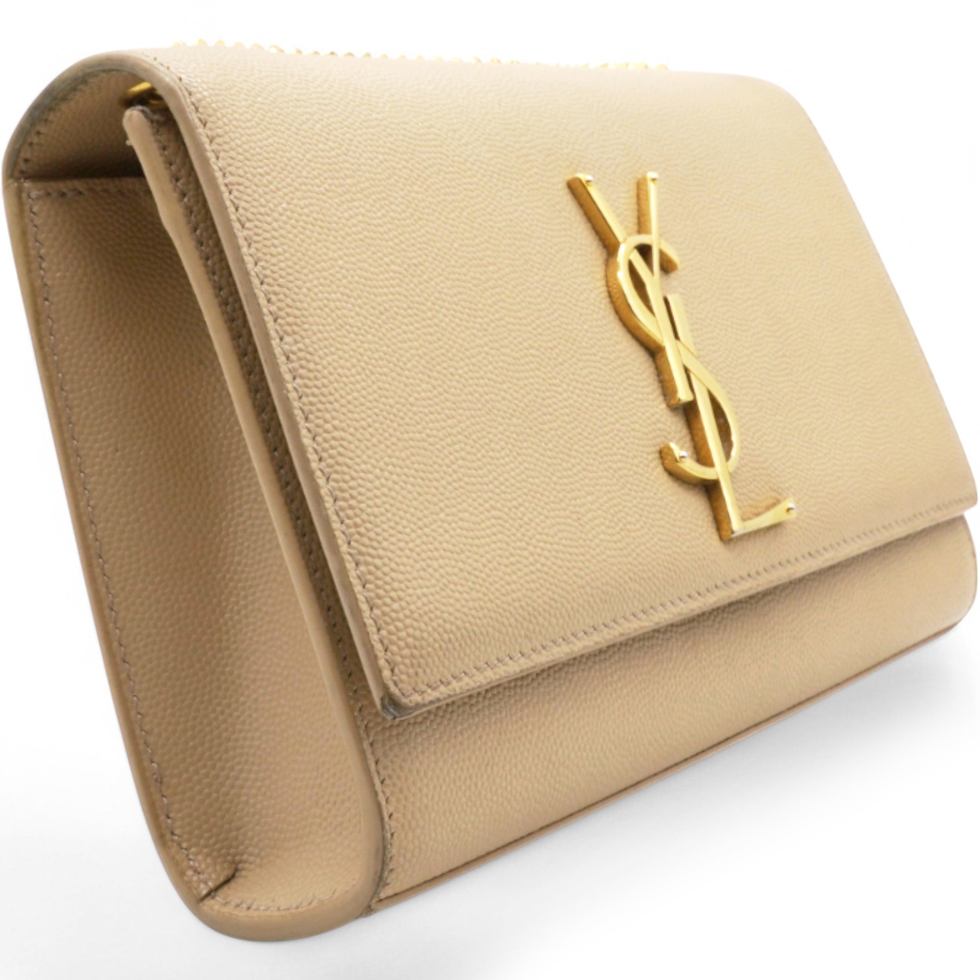 Grain De Poudre Monogram Kate Satchel Nude Powder