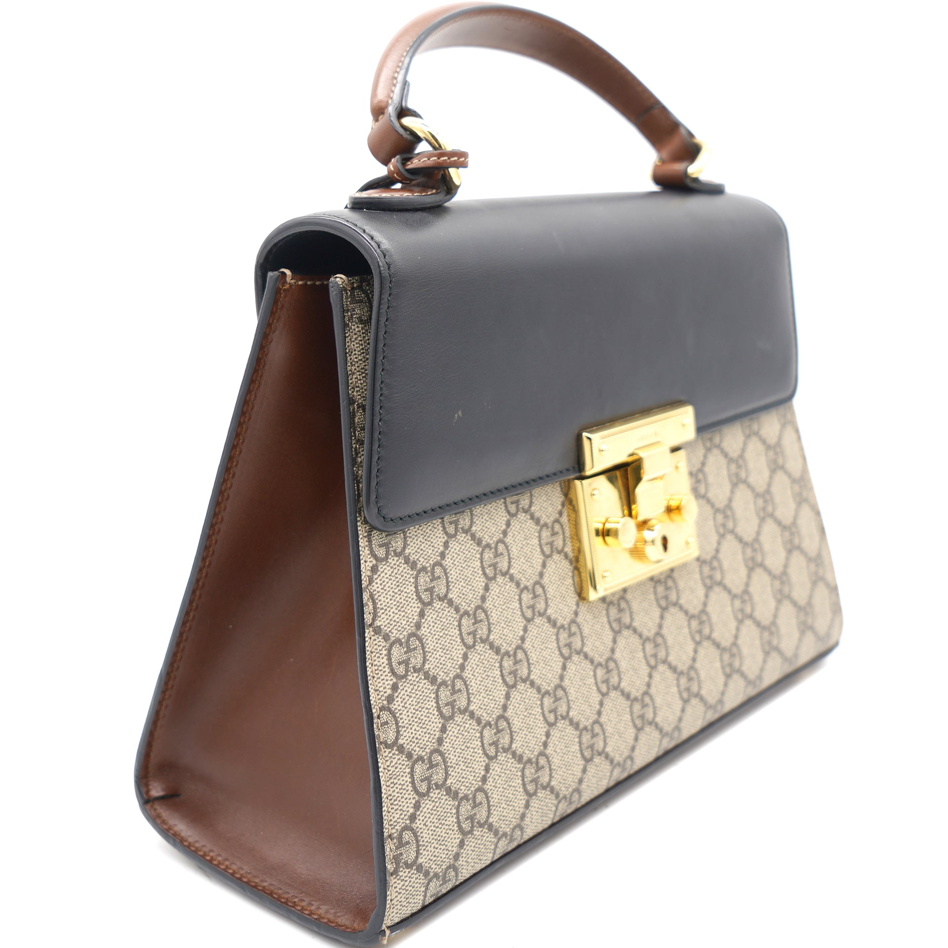 Gucci GG Supreme Small Padlock Handle Bag