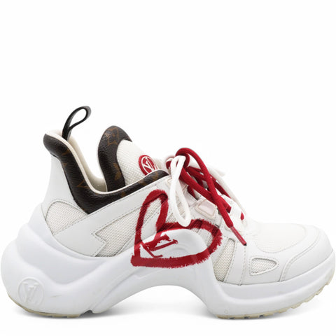 Archlight 1.0 Sneakers 'White With Red Heart And Bowtie' Women's Size37