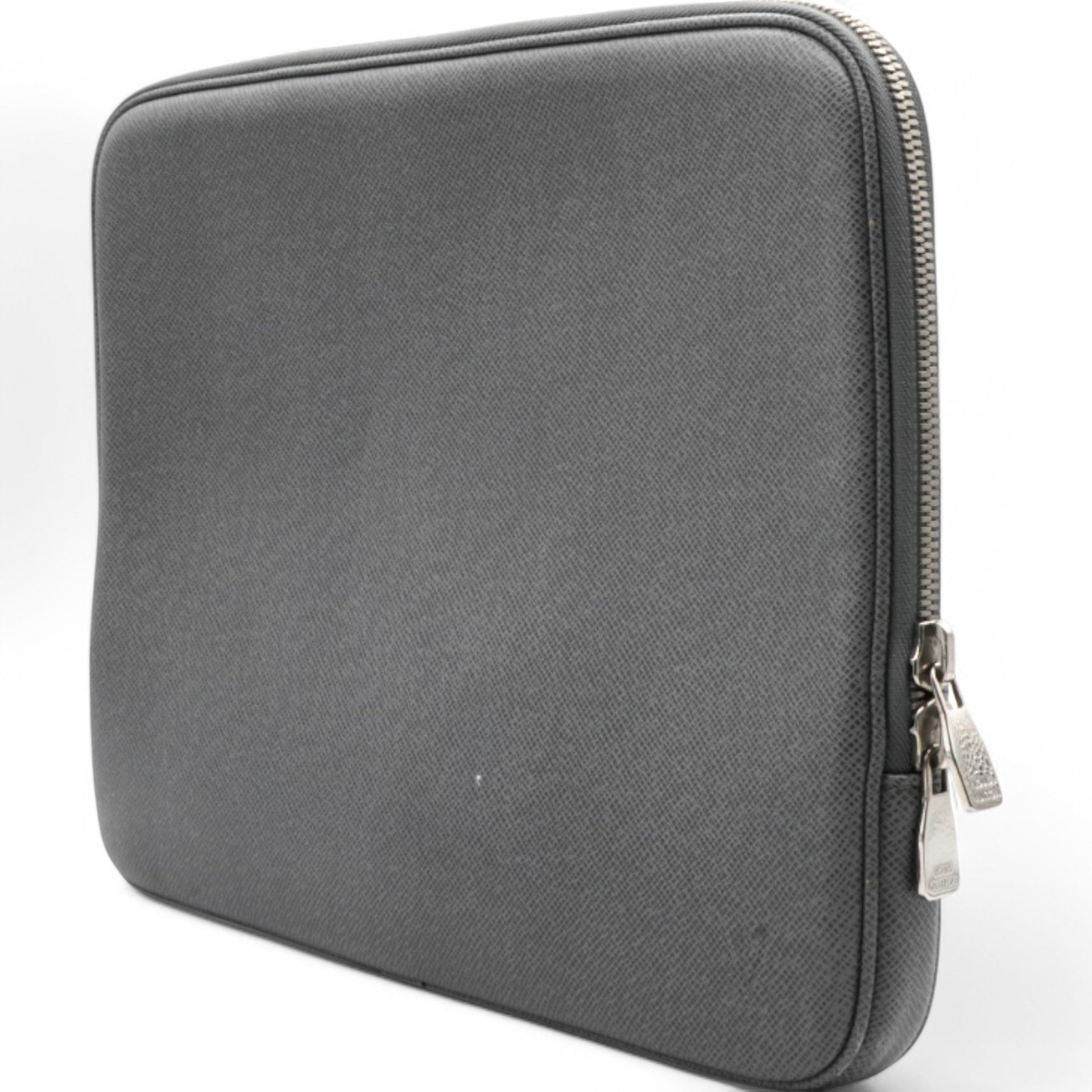 Laptop Case Grey Leather