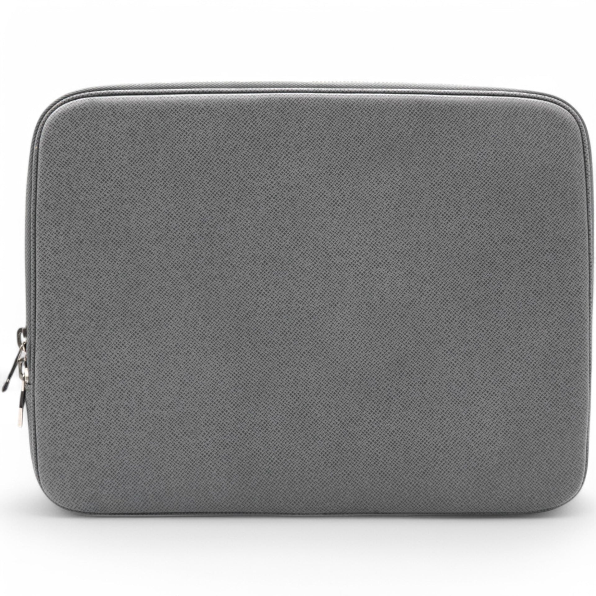 Laptop Case Grey Leather