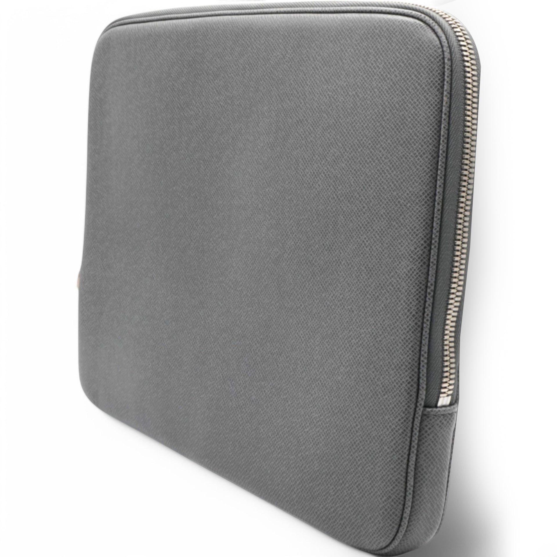 Laptop Case Grey Leather