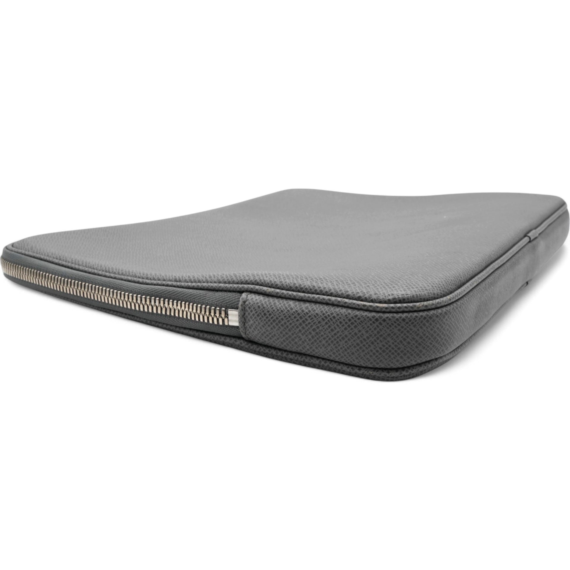 Laptop Case Grey Leather